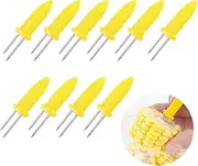 Corn Cob Holders 10 Pcs, Stainless Steels Corn on The Cob Holders for Barbecues, Picnics and Party Gatherings
