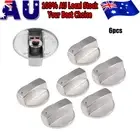 6x Alloy Home Kitchen Gas Stove Knobs Cooker Oven CooktopNWetal Switch ControlOD