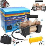 HEAVY DUTY 12V Air Compressor Portable Auto Car Tire Pump Tyre Inflator 150 PSI