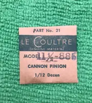 Jaeger LeCoultre Cannon Pinion Cal. 886 Part 21, NOS