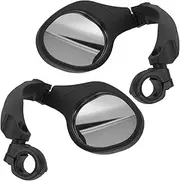 MOTHNUR 2pcs Rearview Mirror Bike Rear View Mirror Ebike Mirrors Rear View Mirror for Bike Bicycle Rear View Mirror Bike Mirrors for Handlebars Bicycle Mirror Bike Mirrors for Ebike