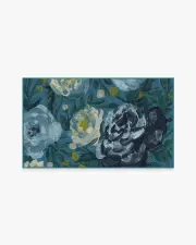 90' x 150' | Machine Washable Runner Rug | Kid & Pet Friendly | Indoor Rug | Camellia Midnight Rug | Ruggable