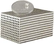 SYHL Small Cylinder Fridge Magnets, Office and Whiteboard Mini Magnets (100PCS) 4×3MM