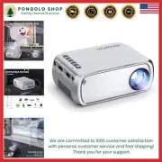 Mini Portable Video Projector, HD 1080p, Bluetooth, Home Theater, Lightweight