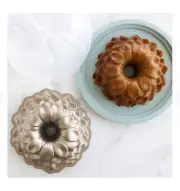 Nordic Ware Toffee Blossom Bundt Pan with Bundt Keeper