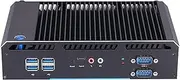 Fanless Industrial PC, IPC, Mini Computer, Windows 11 Pro or Linux Ubuntu, Intel Core I3 5005U, HUNSN BH22, PXE, WOL Supported, Type-C, 2 x COM, 2 x LAN, VGA, 2 x HDMI, 16G RAM, 512G SSD, 1TB HDD