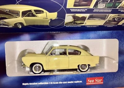 Sun Star The Platinum Collection 1:18 1951 Kaiser Henry J. Yellow Die-cast NIB