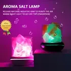Himalaya Crystal Salt Stone Lamp White Natural Black Ambient Light Purifier USB