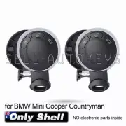 2x for BMW Mini Cooper Countryman CAS Remote Key Shell Case No Battery Holder