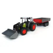 Bruder 1/16 Claas Nectis 267 F Tractor with Frontloader and Trailer 02112