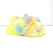 UGG Fluff Yeah Tie-Dye Faux Shearling Slide Slippers SZ 5