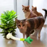 Cat Chew Toy Geeen Onion Plush Teething Chive Catnip Filled Kitten Soft Pet Toy