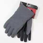 Swiss+Tech Men's Softshell Gloves Gray Size S/M Adult Winter Gloves Swiss Tech