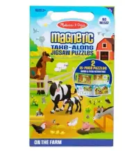 Melissa & Doug Take Along Magnetic Jigsaw Puzzles - On the Farm