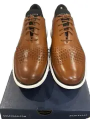 Men's Oxford Cole Haan 2 Zerogrand LSR Wing - British Tan/ Ivory