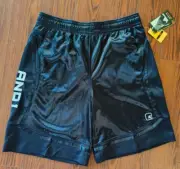 AND1 Stitched Basketball Streetball Shorts - Navy Blue - Men's Large