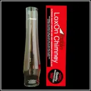 ALADDIN LAMP PART #R103 LOX-ON CHIMNEY NEW REPLACEMENT w/ FIRED-ON ALADDIN LOGO