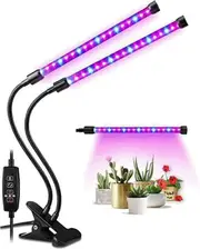 Indoor Grow Light With 10 Dimmable Levels, Full Spectrum Led Grow Light With Stand, Height Adjustable Grow Light With 3 Modes Timing Function - SNNGV
