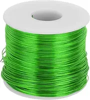uxcell 20 Gauge Anodized Aluminum Craft Wire Bendable Bonsai Training Wire 771 Feet 0.8mm for Sculpting Crafts Wreath Floral Beading Jewelry Making, Green