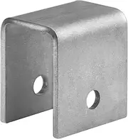 eoere 4 PCS Weld On Trailer Leaf Spring Hanger Front/Center/Rear Hanger for Double Eye Springs, Fit 1-3/4" Springs 3-1/4" Tall - 9/16" Bolt Hole