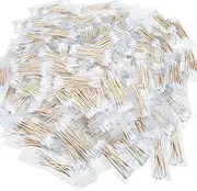 1000PCS(100 Pack of 10) Bamboo Cotton Swabs for Ears,Individually Wrapped Round Tipped Round Ear Swab,Organic Ear Sticks,Travel Ear Cleaning Cotton Buds for Makeup,Hotel,Camping