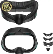 AMVR Face Cover Pad for Meta/Oculus Quest 3, Soft PU Cushion,Breathable Ice Silk