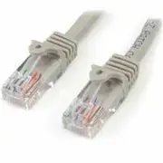 StarTech 2m Cat5e Snagless RJ45 UTP Patch Cable (M/M), Grey - 45PAT2MGR