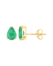 Diana M. 14K 1.30 ct. tw. Zambian Emerald Earrings