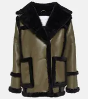 [Proenza Schouler] Proenza Schouler White Label faux shearling-lined jacket AU 16 black