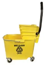 Impact 6Y/2635-3Y 35 Quart Sidepress Squeeze Wheeled Commercial Mop Bucket