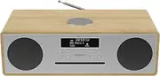 Majority Oakington Bluetooth DAB Radio and CD Player and Music System, Walnut, Oak