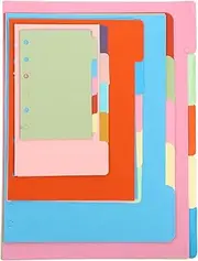 SHOWERORO 5 Set A5- B5 A4 Loose-leaf Papers Student Notebook Refills Indexed Stationery
