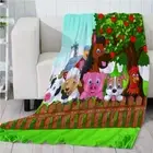 Animal Cute Lamb Apple Tree 3D Warm Plush Fleece Blanket Picnic Sofa Couch