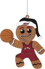 FOCO Miami Heat Gingerbread Man Holiday Ornament