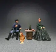 BRITAINS CIVIL WAR UNION 31305 UNION OFFICER, HIS WIFE AND DOG