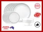 Corelle Mystic Gray 18 Piece Glass Dinnerware Set