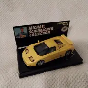 New 1/43 Minichamps Bugatti EB110 in Yellow Michael Schumacher Collection
