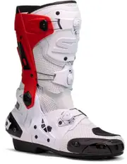 Sidi Rex Air Motorcycle Boots, white-red, Size 40 for Men White Red
