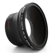 Wide Angle + Macro Lens fo Canon EOS Digital Rebel T5 6 SL1 XTi w/18-55 STM 40mm