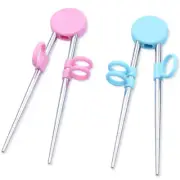 2 Pairs of Children's Training Chopsticks Help Learn to Use Chopsticks As a4150