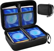 LUFEIS Playing Card Case, Travel Carrying Case for Card Games, Holds Up to 400 Cards, Trading Card Storage Box fits TCG Cards, Hard Travel Case for Skyjo, Compatible with PM Trading Cards, Black,