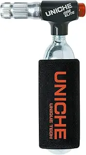 UNICHE CO2 Elite inflator (W/O CO2 Cartridge) Schrader Presta Compatible. Easiest Solution to Control Airflow by Pressing The Button for Inflating Your Road Mountain Bike Tires.