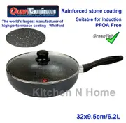 Marble Stone Non-Stick Wok, Cookware, Ceramic, Pan
