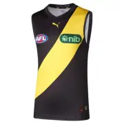 Richmond Tigers 2025 AFL PUMA Mens Home Guernsey | Black/ Yellow by Sporting Hou