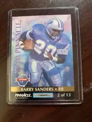 1992 Barry Sanders Double Face Team Pinnacle