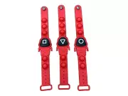Set of 3 Squid Pop Fidget Bracelet Adjustable Band