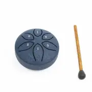 3 Inch 6 Tone Steel Tongue Drum Mini Hand Pan Drums with Drumsticks4734