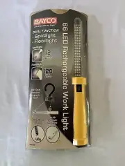 Professional 66 LED Dual Function Rechargeable Work Light, Yellow