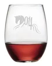 Susquehanna Glass "2014 Year of the Horse" Set of 4 Stemless Glasses