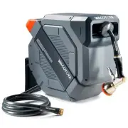 Retractable Garden Hose Reel 5/8 in x 75 ft Professional Metal Bracket & 9